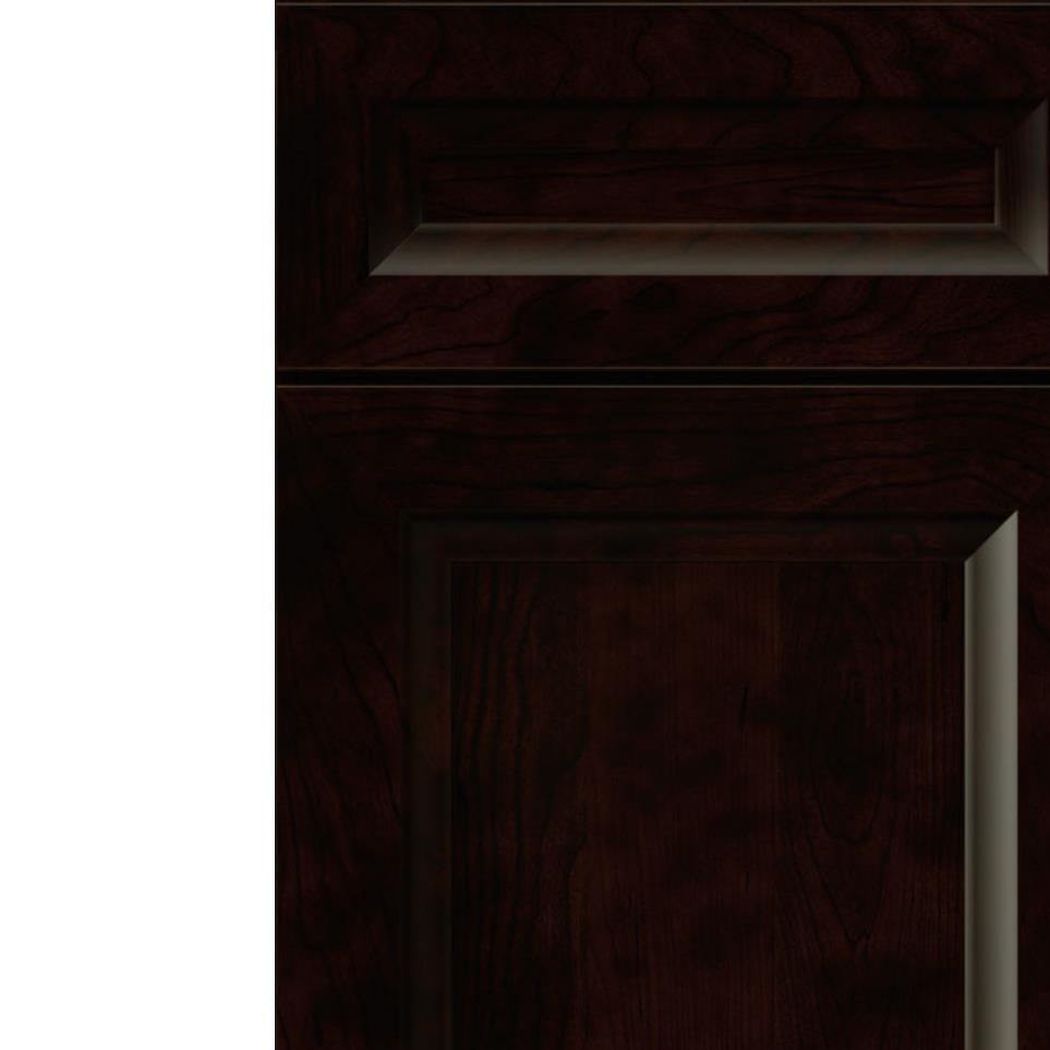 5 Piece Chocolate Dark Finish 5 Piece Cabinets