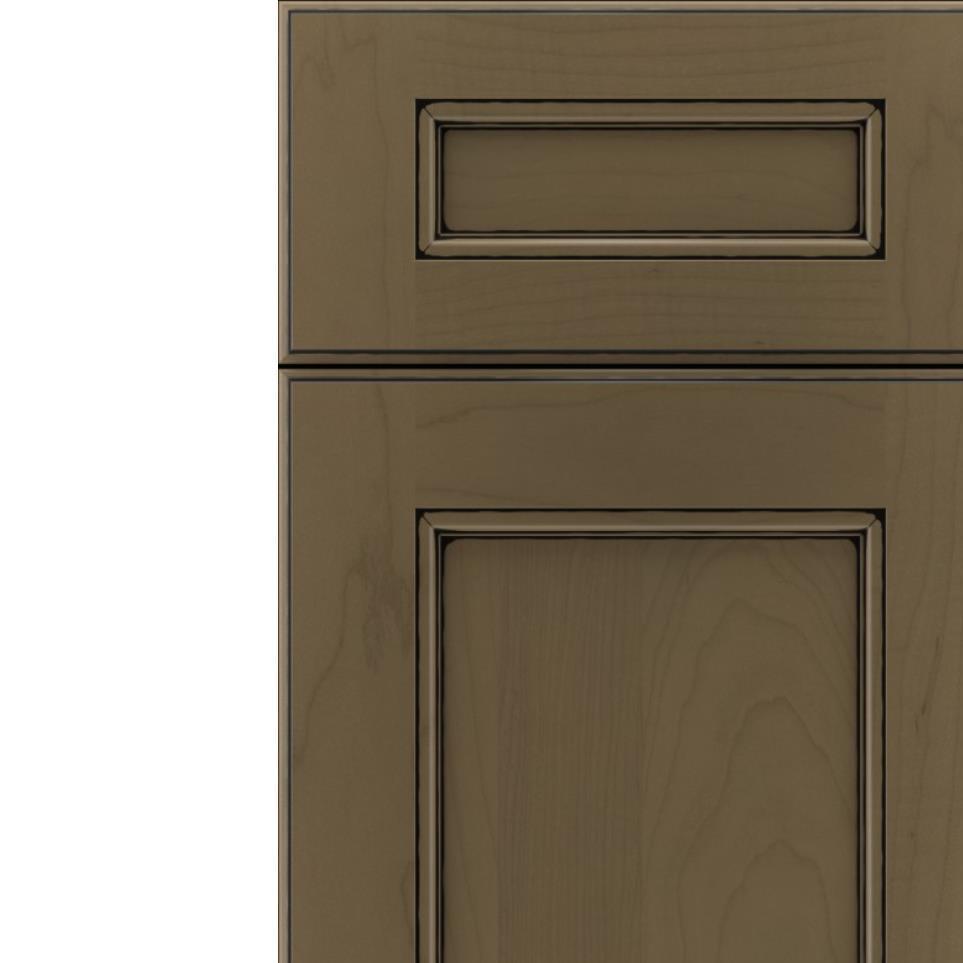 5 Piece Cortado Black Glaze Glaze - Stain 5 Piece Cabinets