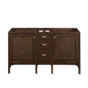 Base with Sink Top Mid Century Acacia Dark Finish Vanities