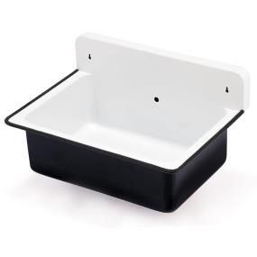 Bath Satin White With Black  Bathroom Sinks