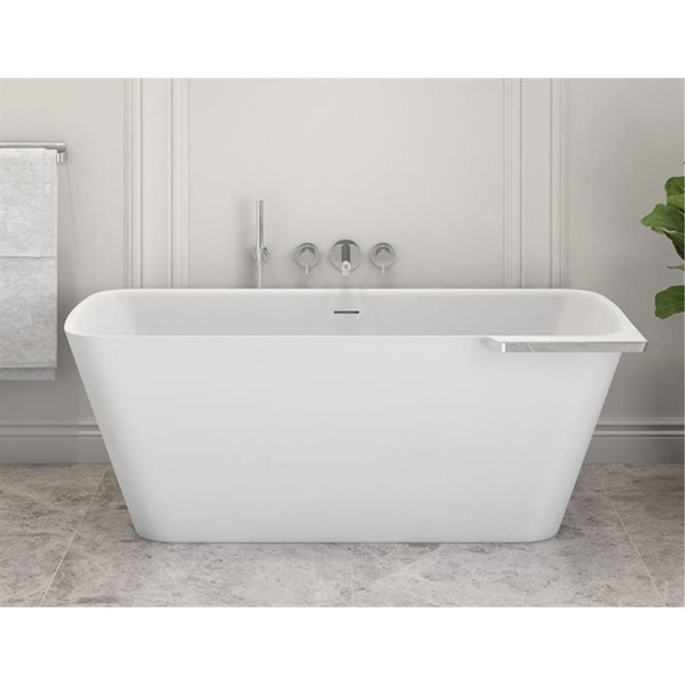 Soaking Tubs White/Chrome White Bathtubs