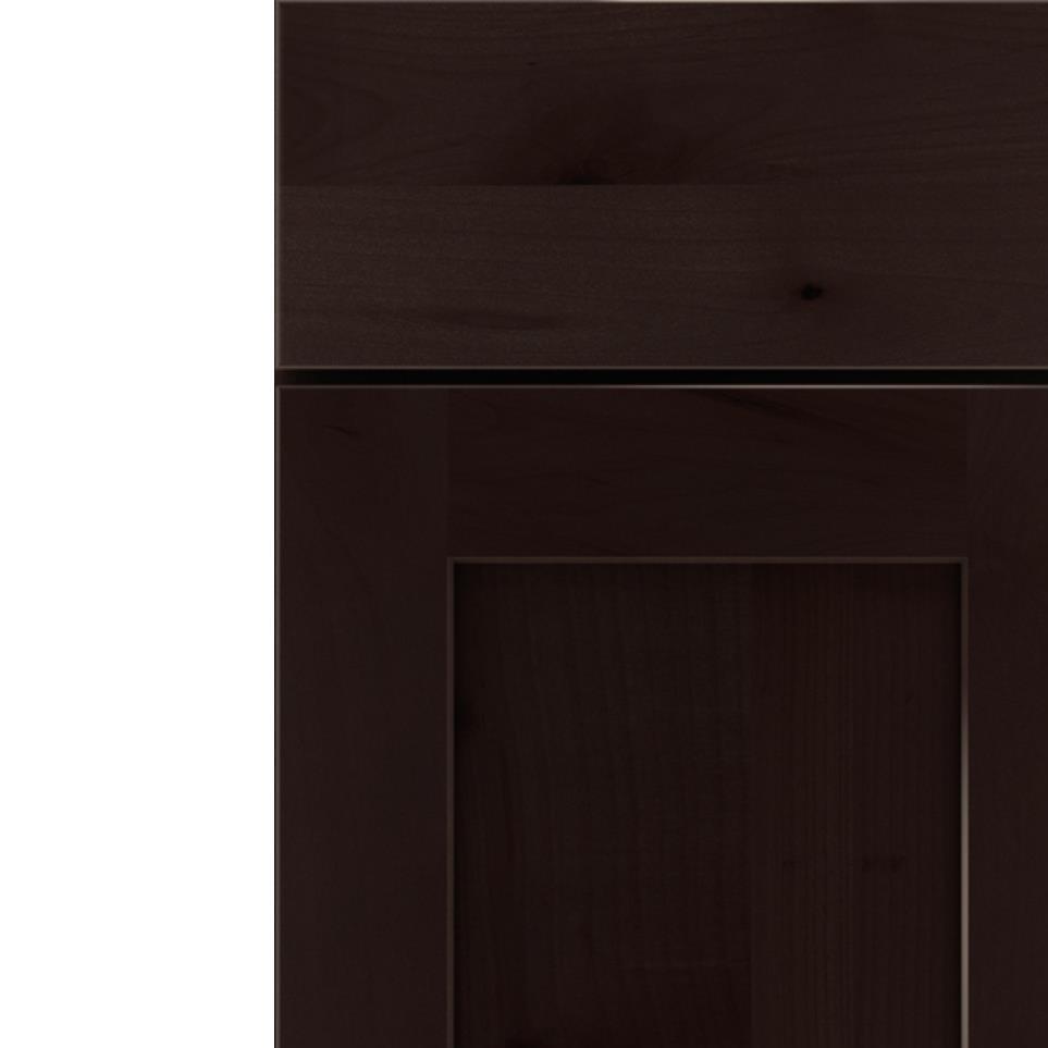 Square Thatch Dark Finish Square Cabinets