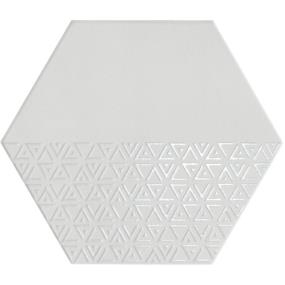 Decoratives and Medallions Silver White Tile