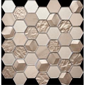 Mosaic Alh-45 Platinum Beige/Tan Tile