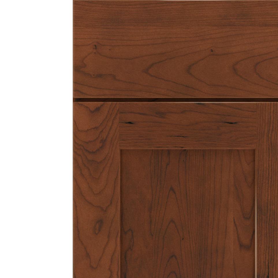 Square Tundra Dark Finish Square Cabinets