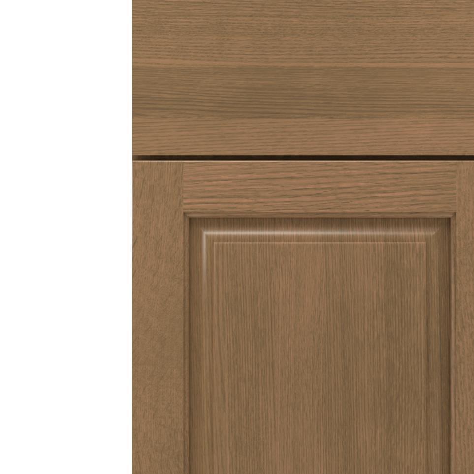 Square Buckskin Medium Finish Square Cabinets