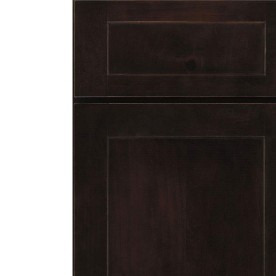 Square Chocolate Dark Finish Square Cabinets