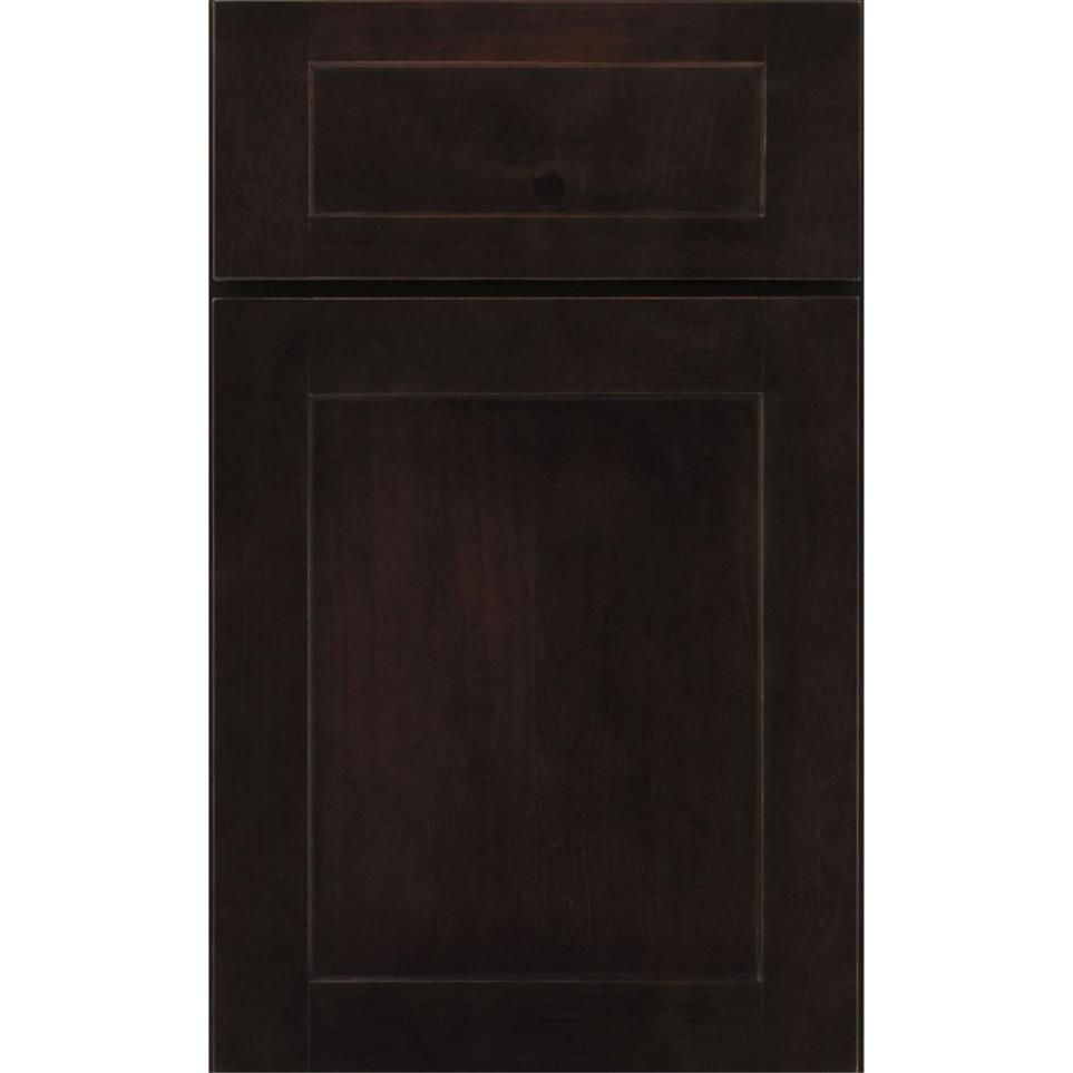 Square Chocolate Dark Finish Square Cabinets