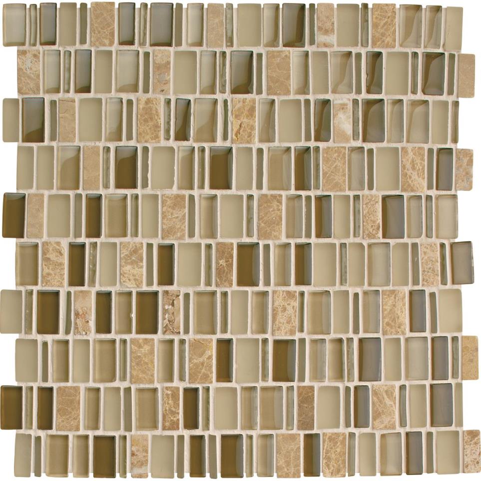 Mosaic Selene Mixed Beige/Tan Tile