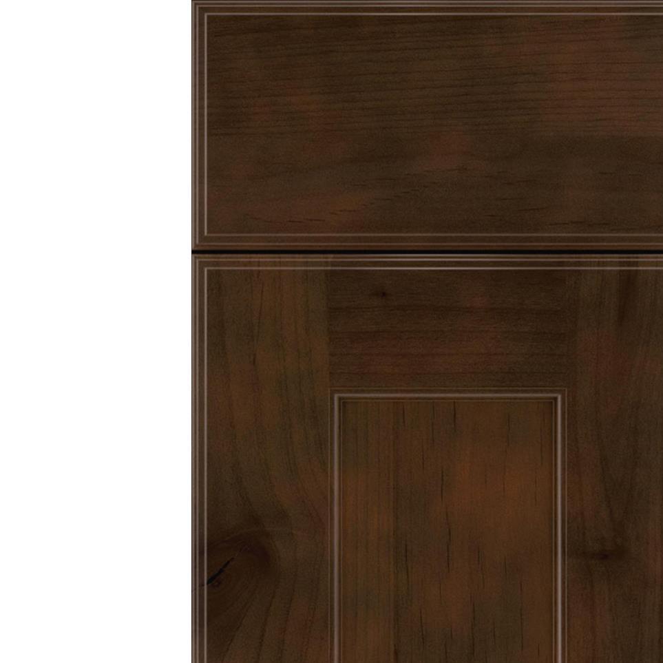 Square Cappuccino Dark Finish Square Cabinets