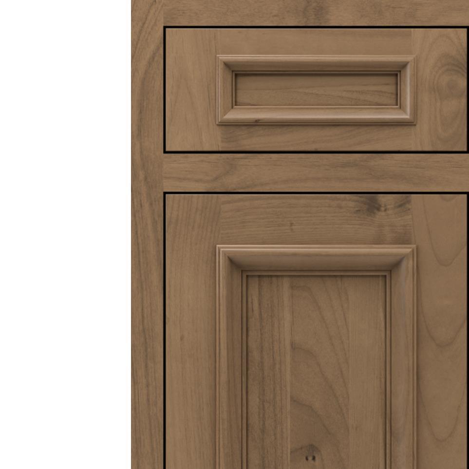 Inset Buckskin Medium Finish Inset Cabinets