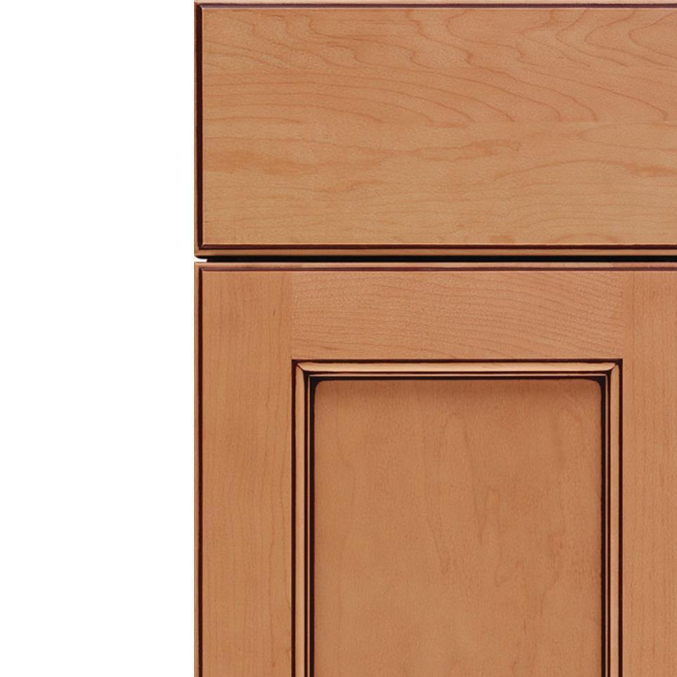 Square Ginger Mocha Glaze Glaze - Stain Square Cabinets