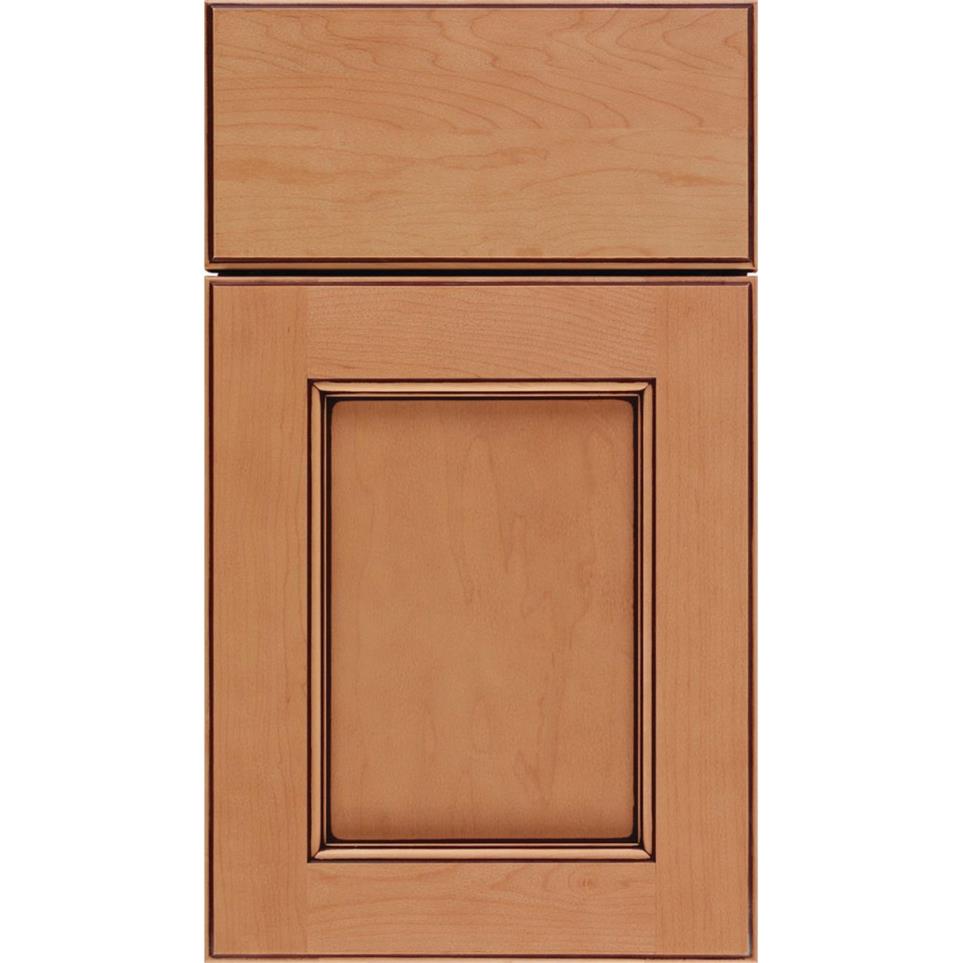 Square Ginger Mocha Glaze Glaze - Stain Square Cabinets