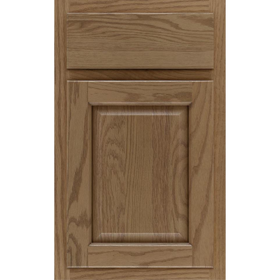 Square Buckskin Medium Finish Square Cabinets