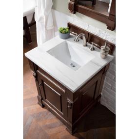 Base with Sink Top Burnished Mahogany Dark Finish Vanities