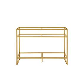 Base with Sink Top Radiant Gold Metal Tones Vanities