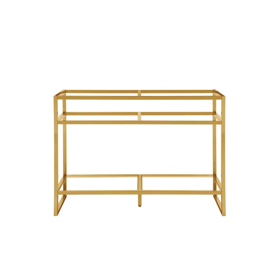 Base with Sink Top Radiant Gold Metal Tones Vanities