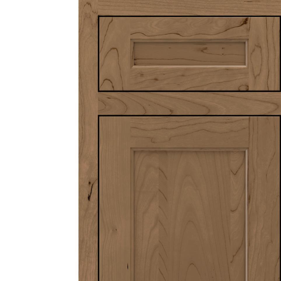 Inset Buckskin Medium Finish Inset Cabinets