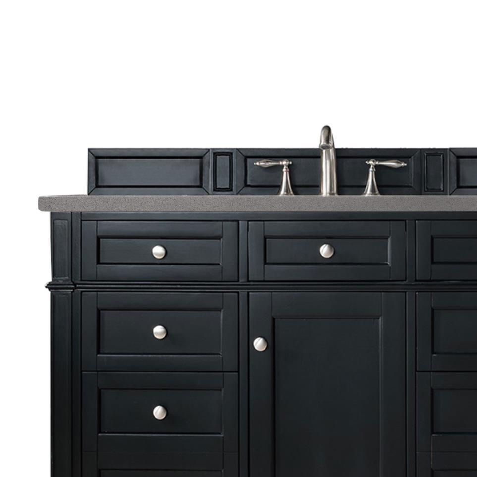 Base with Sink Top Black Onyx Grey / Black Vanities