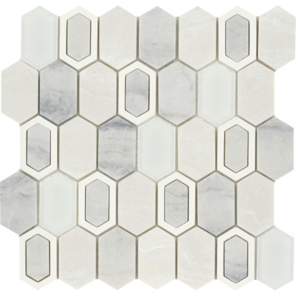 Mosaic Melville White Tile