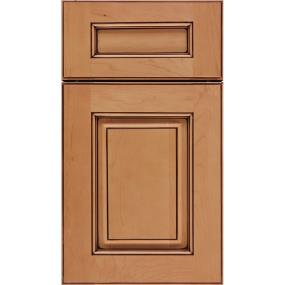 5 Piece Ginger Mocha Glaze Glaze - Stain 5 Piece Cabinets