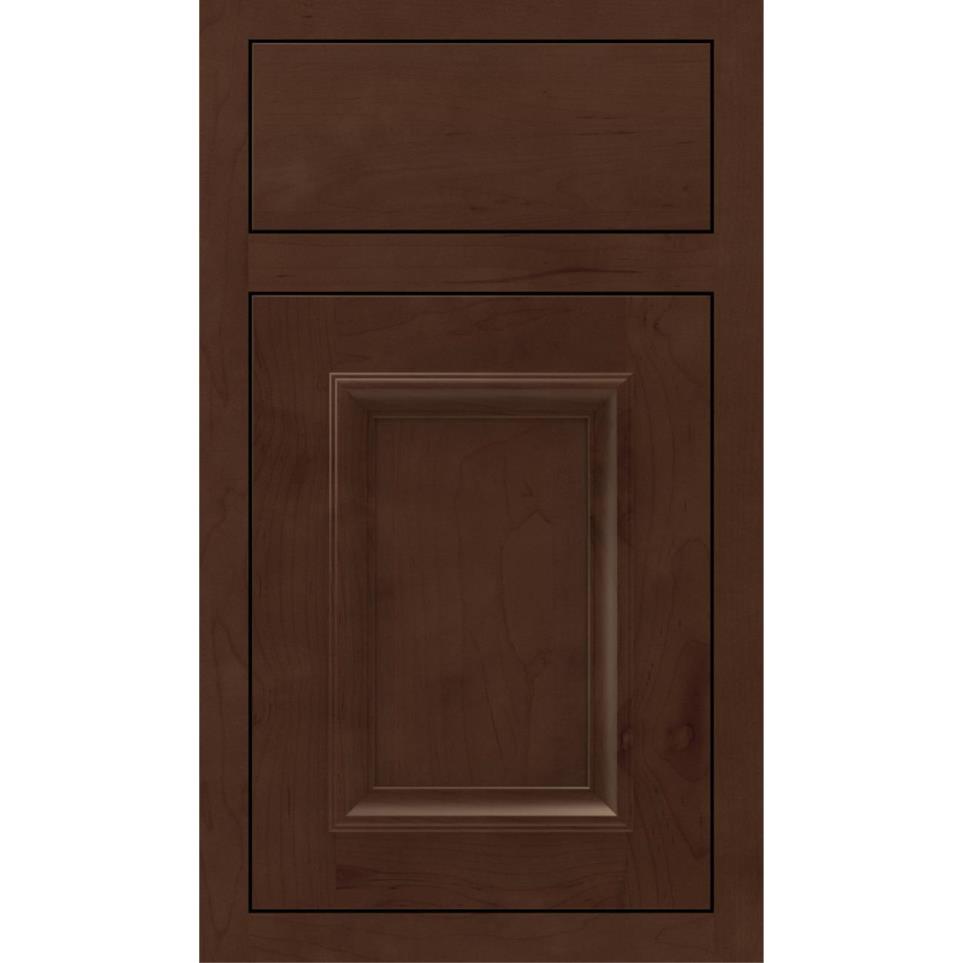 Square Bombay Dark Finish Square Cabinets