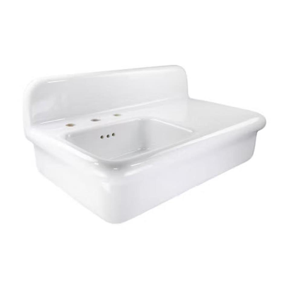 Bath Porcelain Enamel Glaze White  Bathroom Sinks