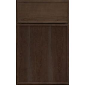 Square Hearth Dark Finish Square Cabinets