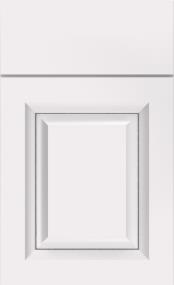 White With Grey Stone Penned