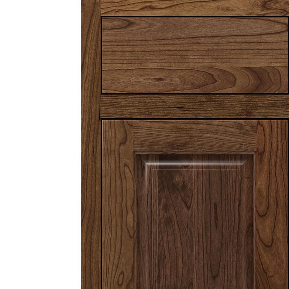 Square Mink Dark Finish Square Cabinets