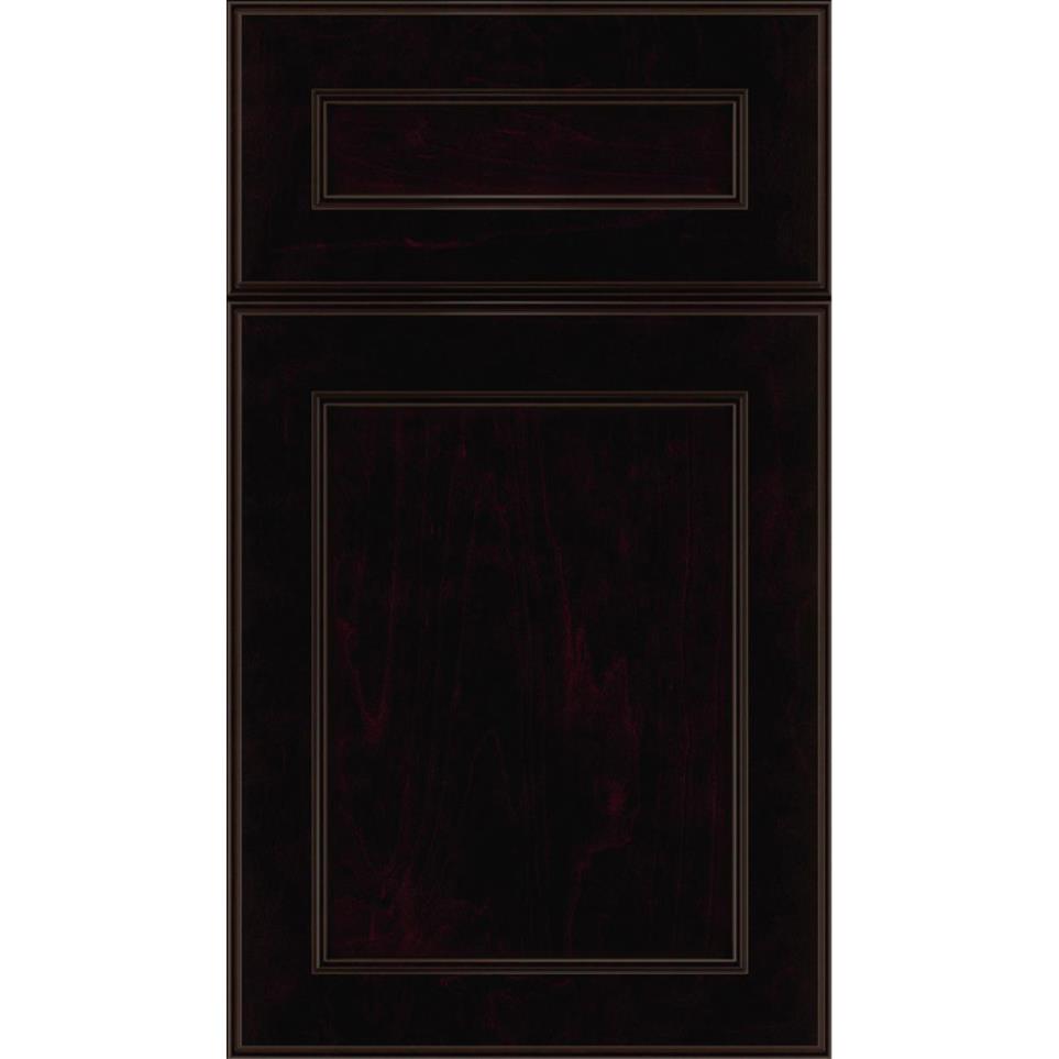 Square Espresso Black Glaze Glaze - Stain Square Cabinets