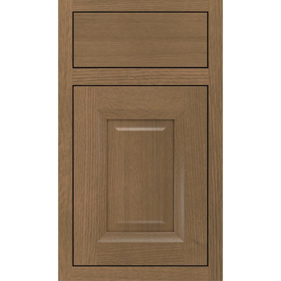 Square Gunny Medium Finish Square Cabinets