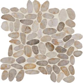 Mosaic Creamy Sand Saw Cut Beige/Tan Tile