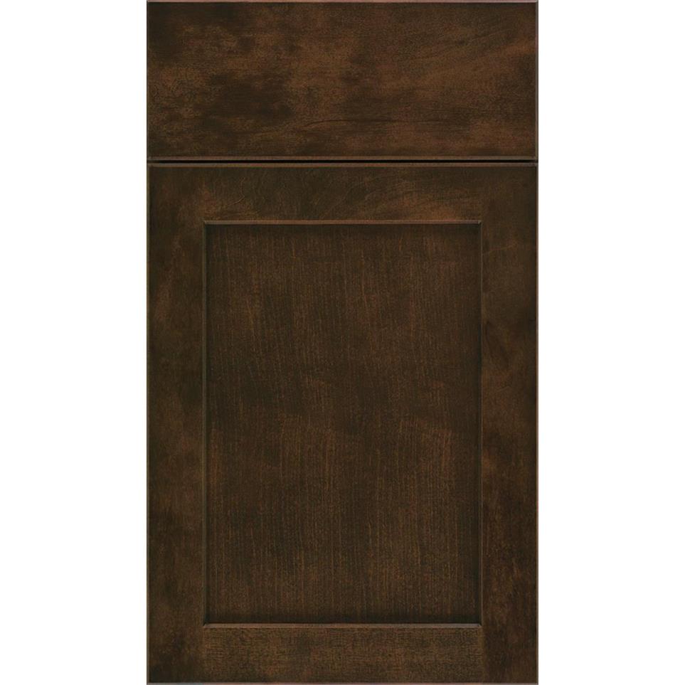 Square Umber Dark Finish Square Cabinets