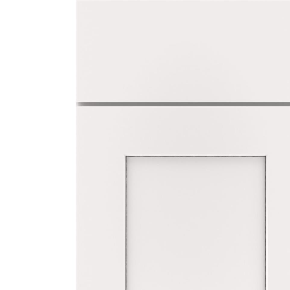 Square White With Grey Stone Detail Glaze - Paint Square Cabinets