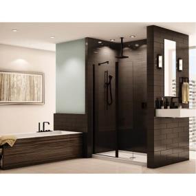 Door Matte Black/Clear Black Showers