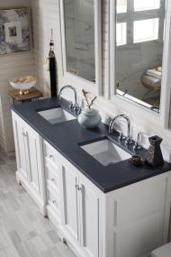 Base with Sink Top Bright White White Vanities