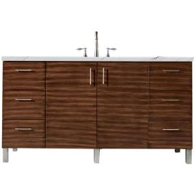 Base with Sink Top American Walnut Medium Finish Vanities