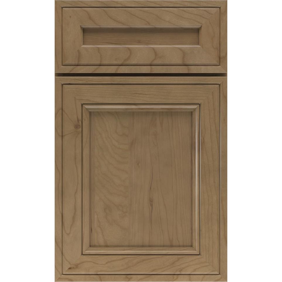 Square Buckskin Medium Finish Square Cabinets