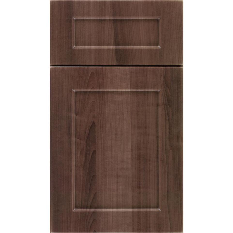 Square Warm Walnut Medium Finish Square Cabinets