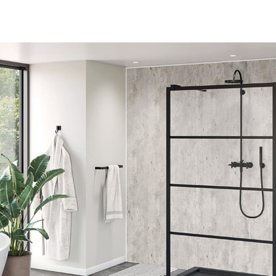 Base Matte Black Black Showers