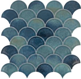 Mosaic Aqua Glossy Blue Tile