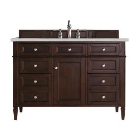 Base with Sink Top Burnished Mahogany Dark Finish Vanities