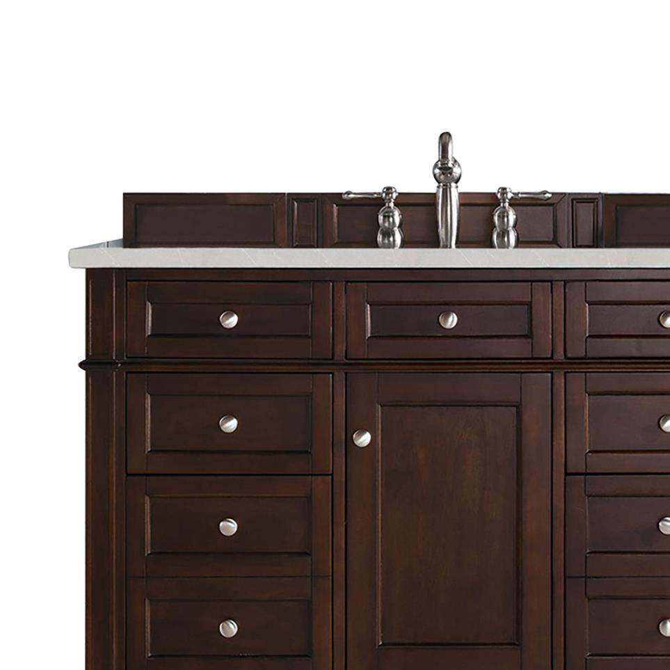 Base with Sink Top Burnished Mahogany Dark Finish Vanities