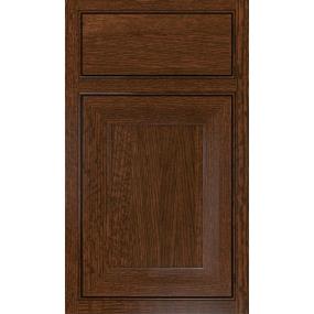 Square Sepia Dark Finish Square Cabinets