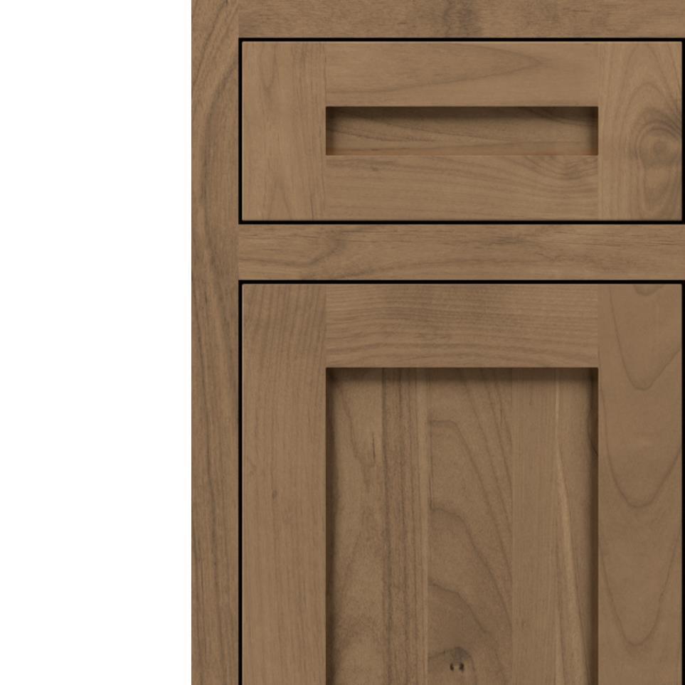 Inset Buckskin Medium Finish Inset Cabinets