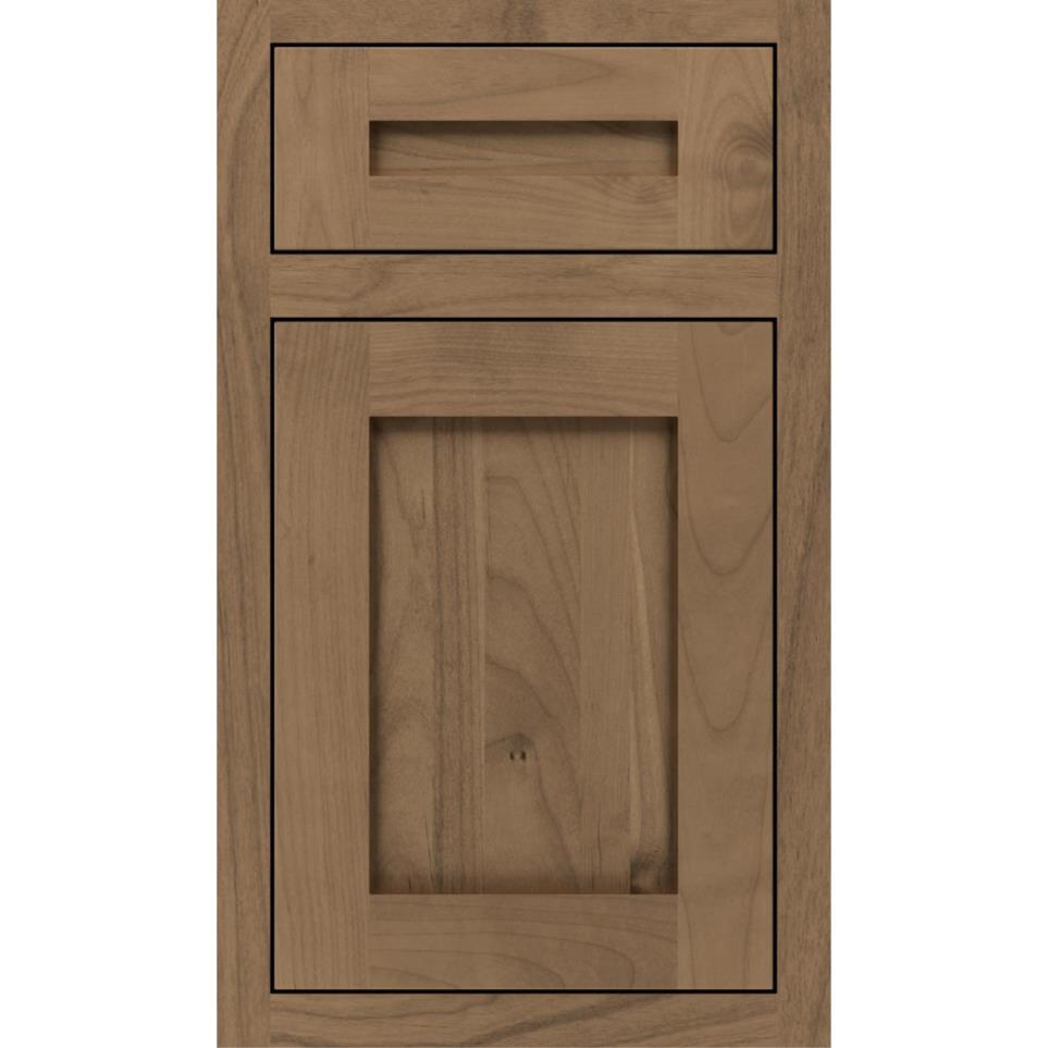 Inset Buckskin Medium Finish Inset Cabinets