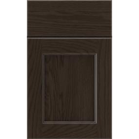 Square Thatch Dark Finish Square Cabinets