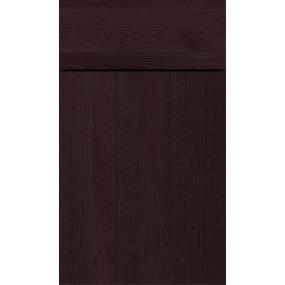 Slab Teaberry Dark Finish Slab Cabinets