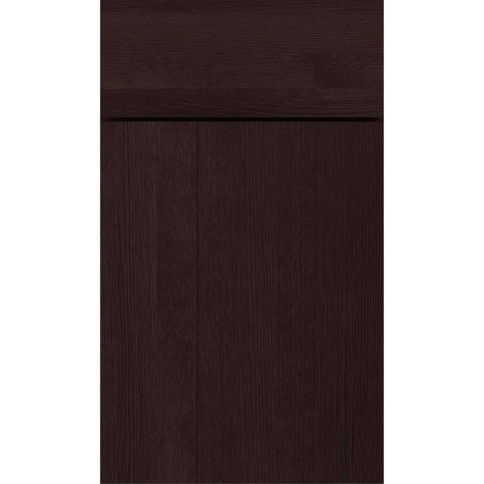 Slab Teaberry Dark Finish Slab Cabinets